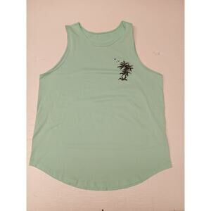 Manfinity Green Comfort Casual Sleeveless Muscle Tee Summer Wear Tank Top Large